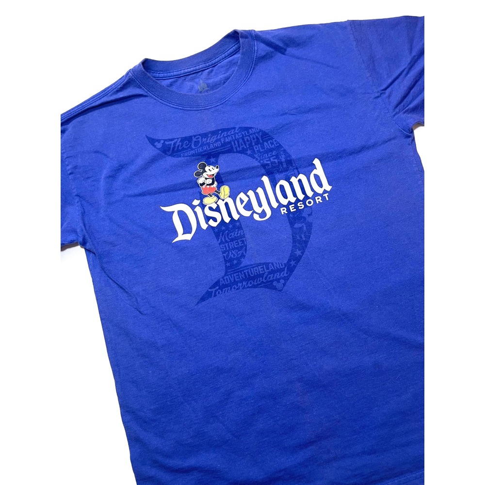 Disney Parks Disneyland Resort Mickey Mouse Blue Graphic T-Shirt Mens XL 0326